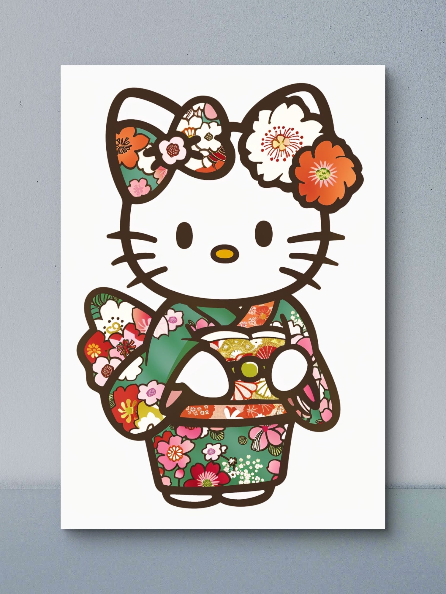 Hello Kitty Glasbild