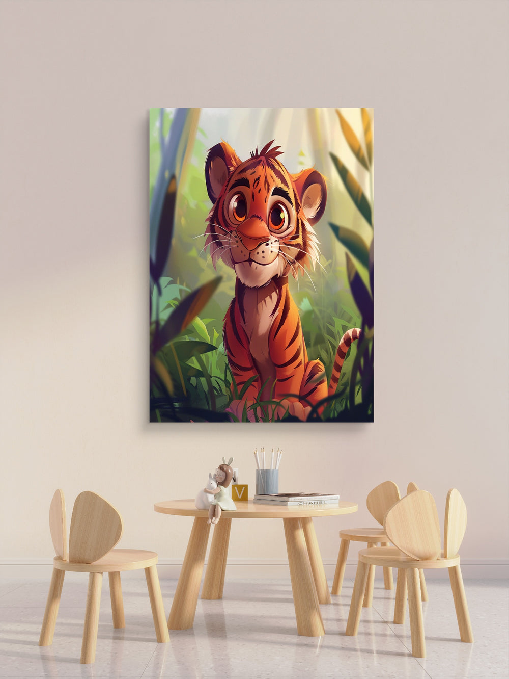 Kleiner Tiger Kinder Poster ohne Rahmen