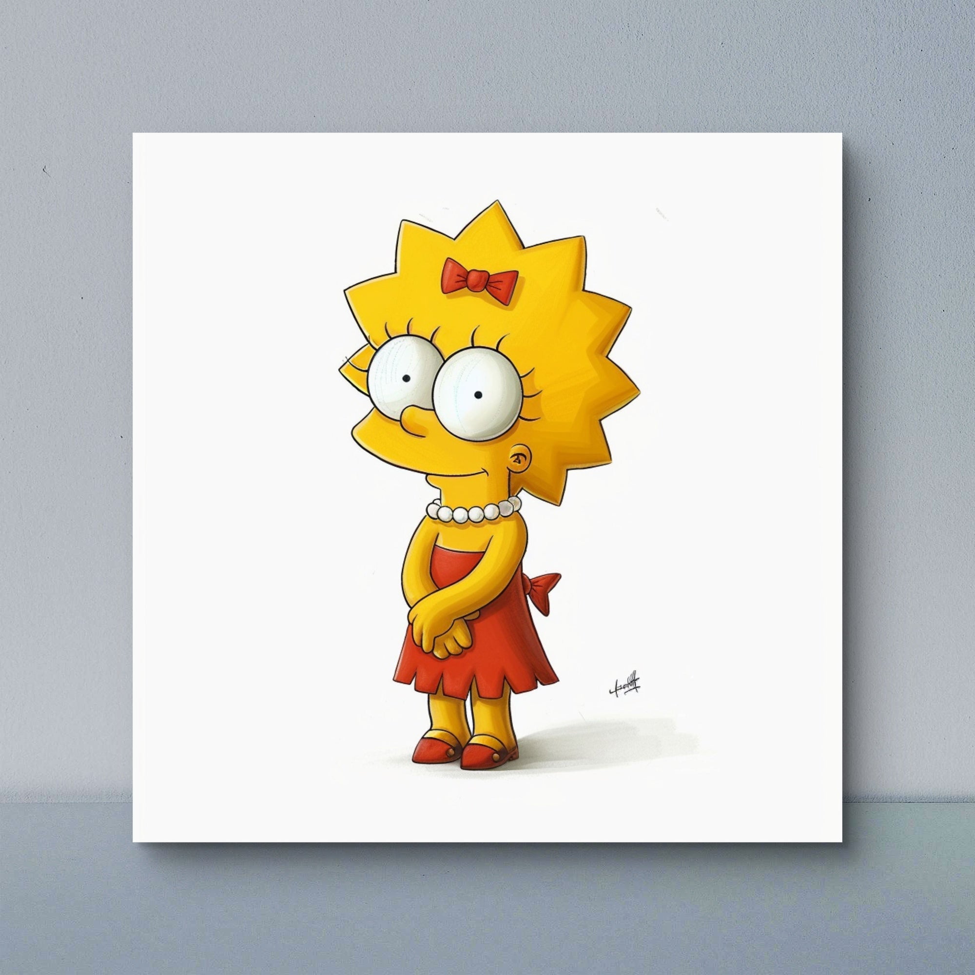 Lisa Simpson Glasbild