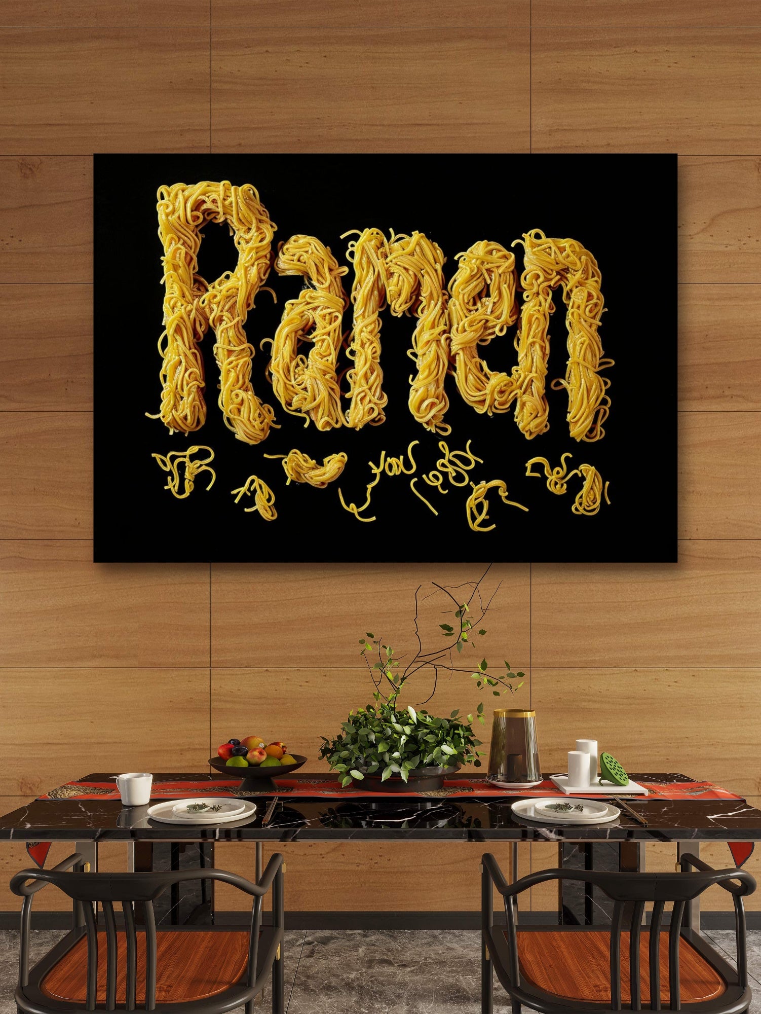 Ramen Glasbild