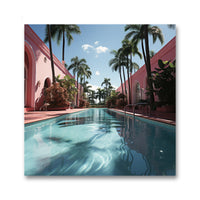 Tropical Pool Glasbild