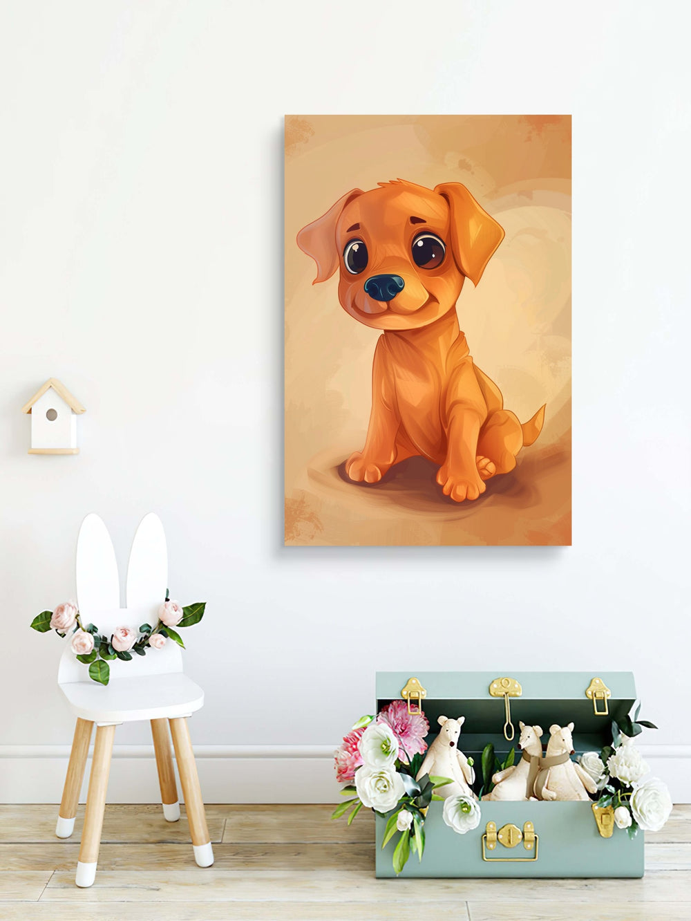 Hundewelpen Kinder Poster -Ohne Rahmen