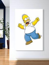 Homer Simpson Glasbild