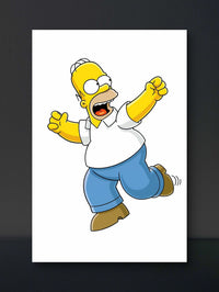 Homer Simpson Glasbild