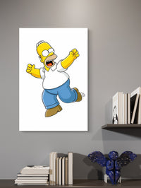 Homer Simpson Glasbild