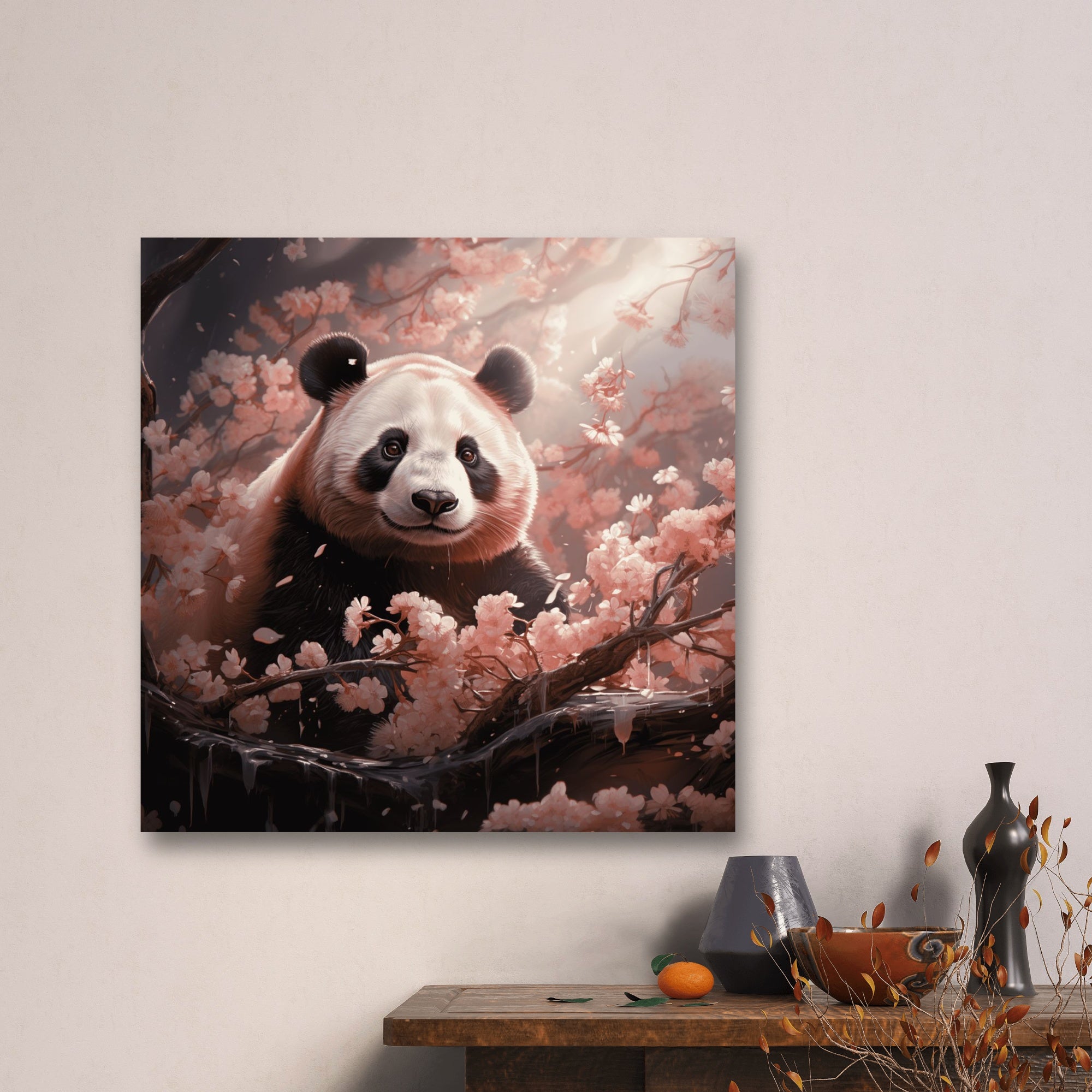 Glasbild - Panda Harmonie