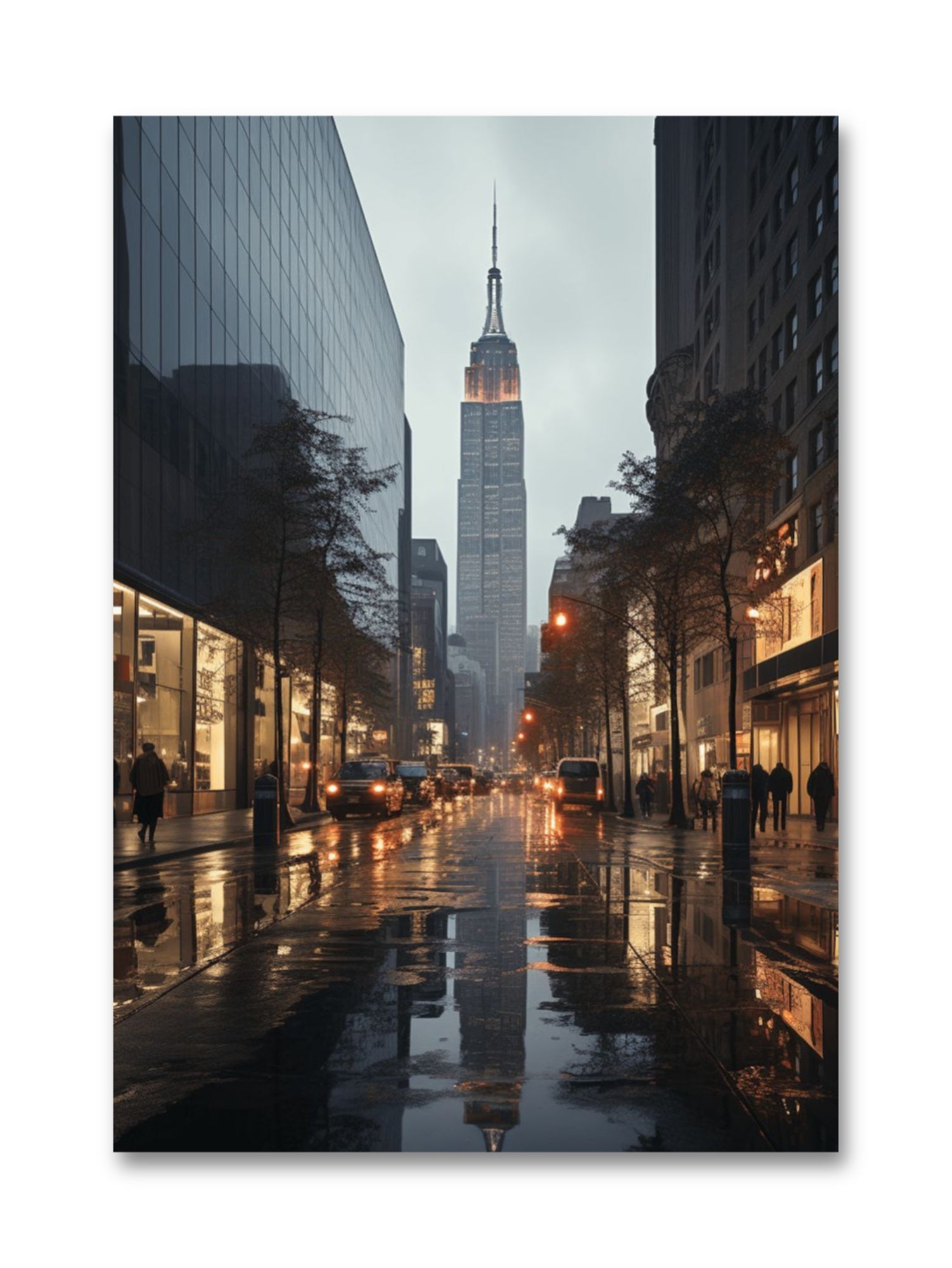 Glasbild - Streets of New York