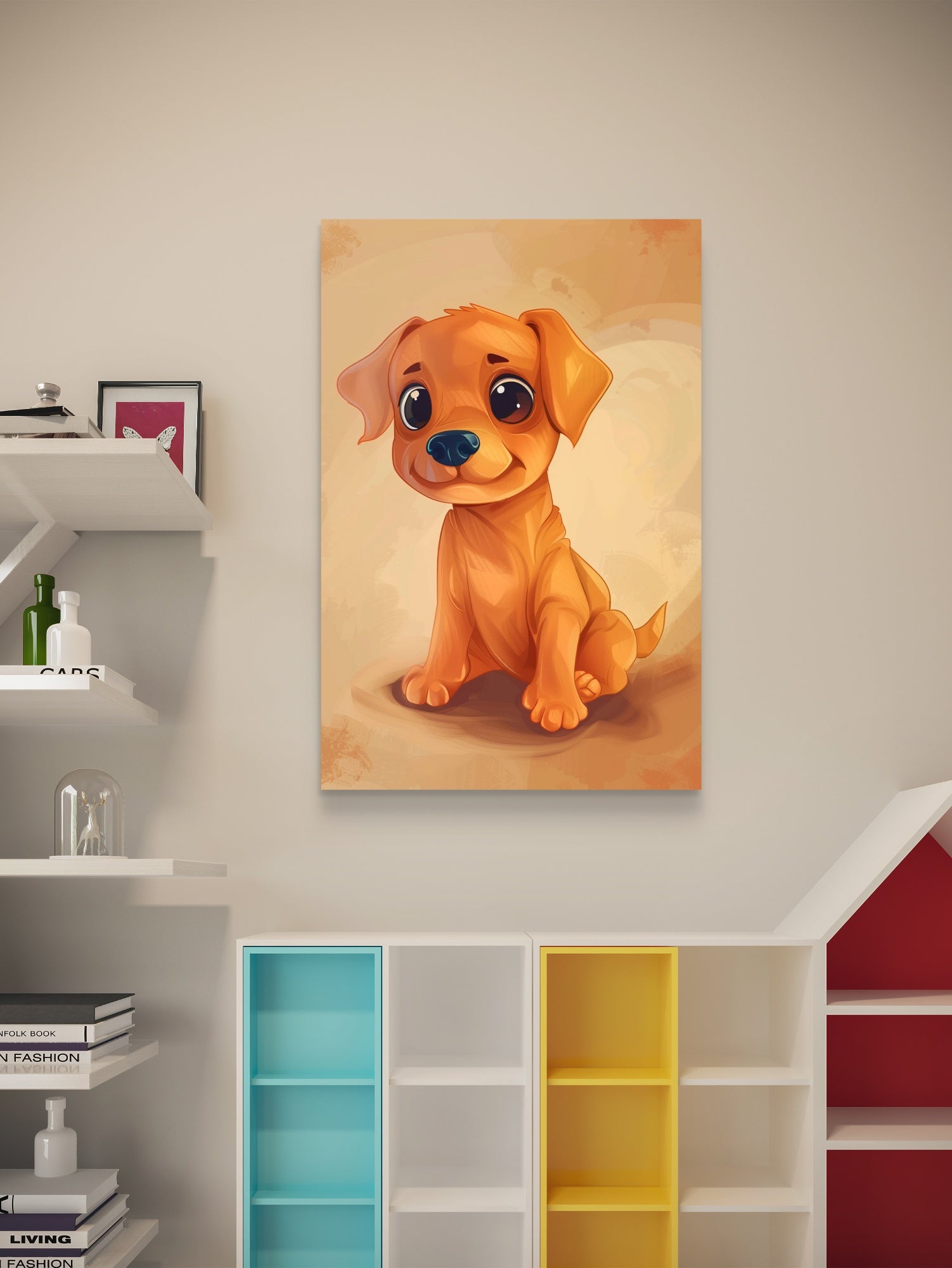 Hundewelpen Kinder Poster -Ohne Rahmen