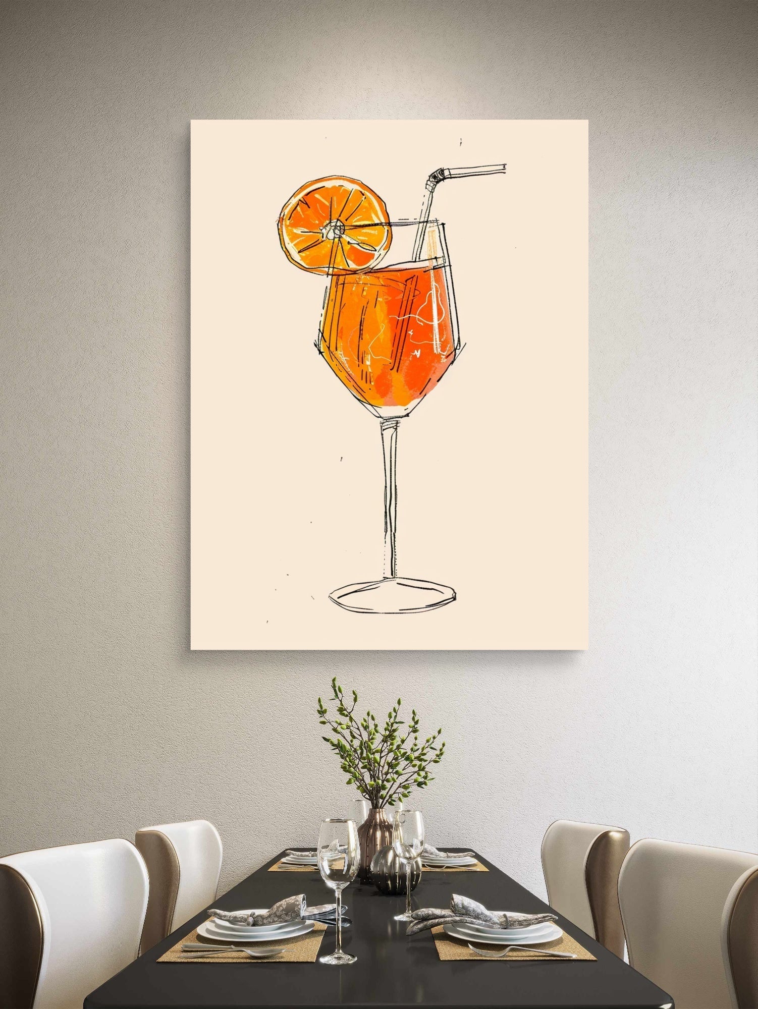 Aperol Spritz Glasbild - mywallexpressions