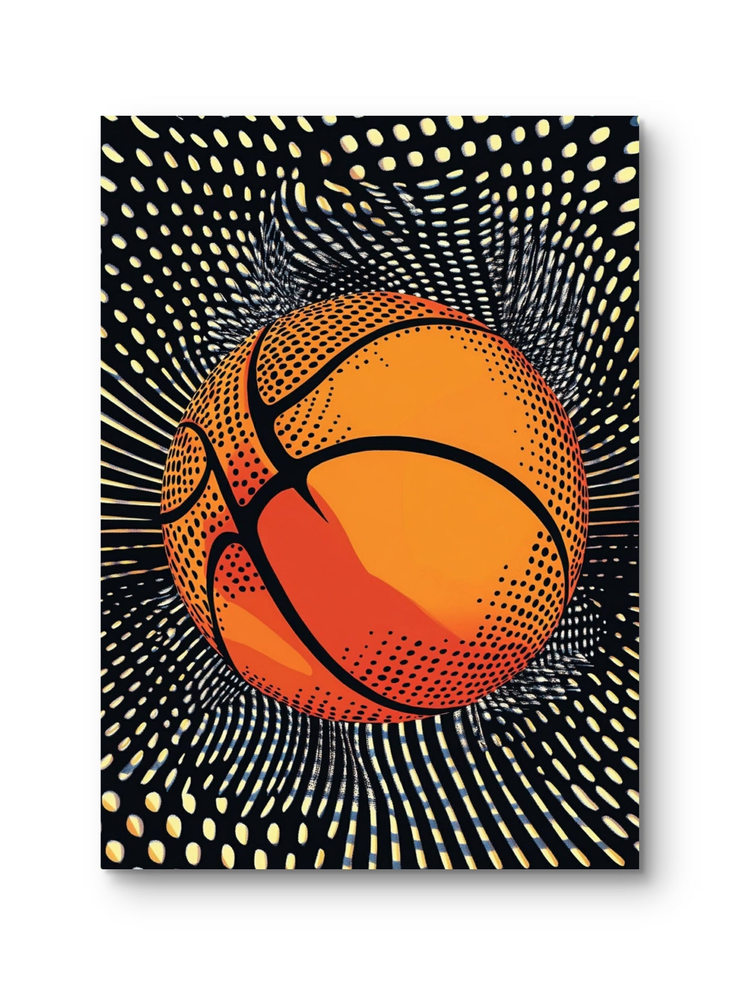 Leinwandbild -Retro Basketball