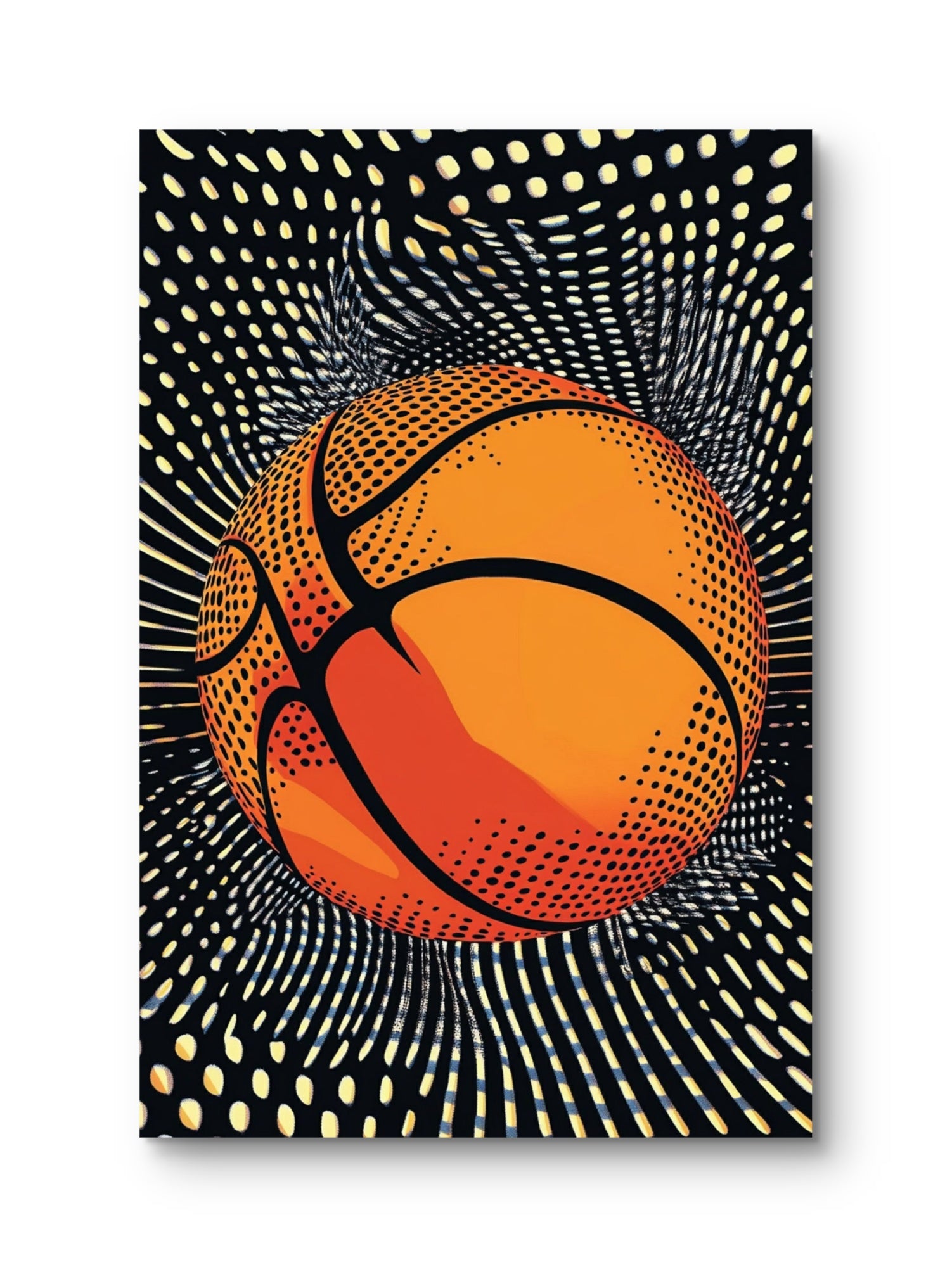 Leinwandbild -Retro Basketball