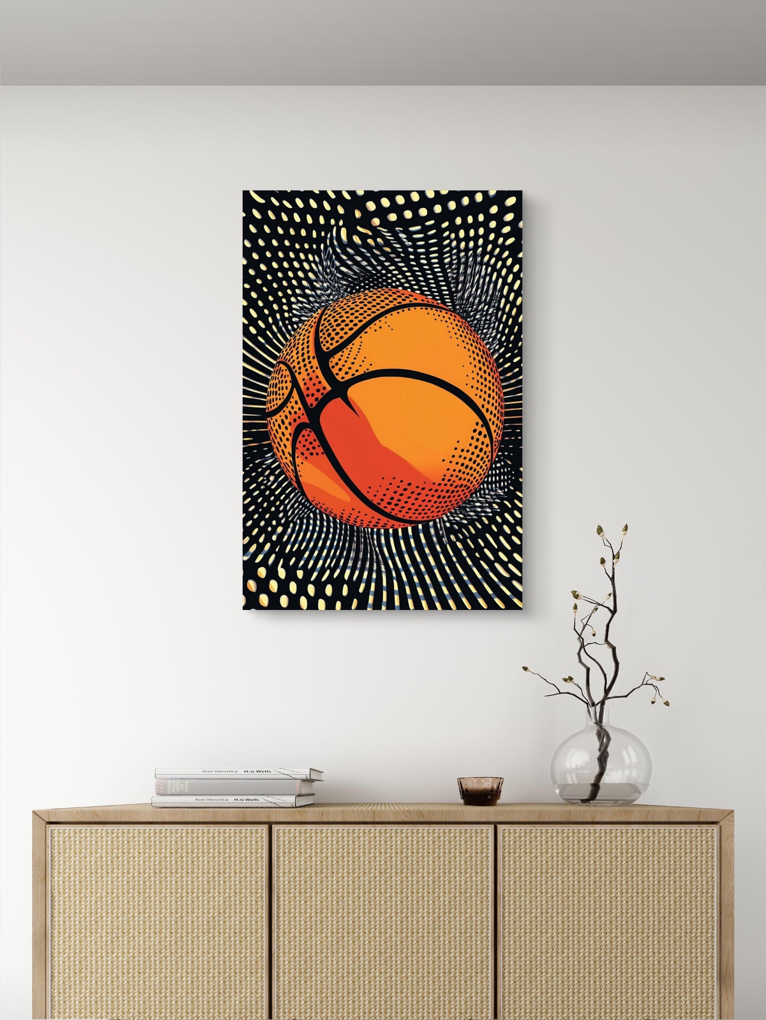 Leinwandbild -Retro Basketball