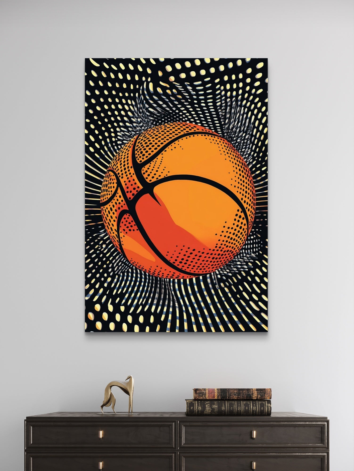 Leinwandbild -Retro Basketball