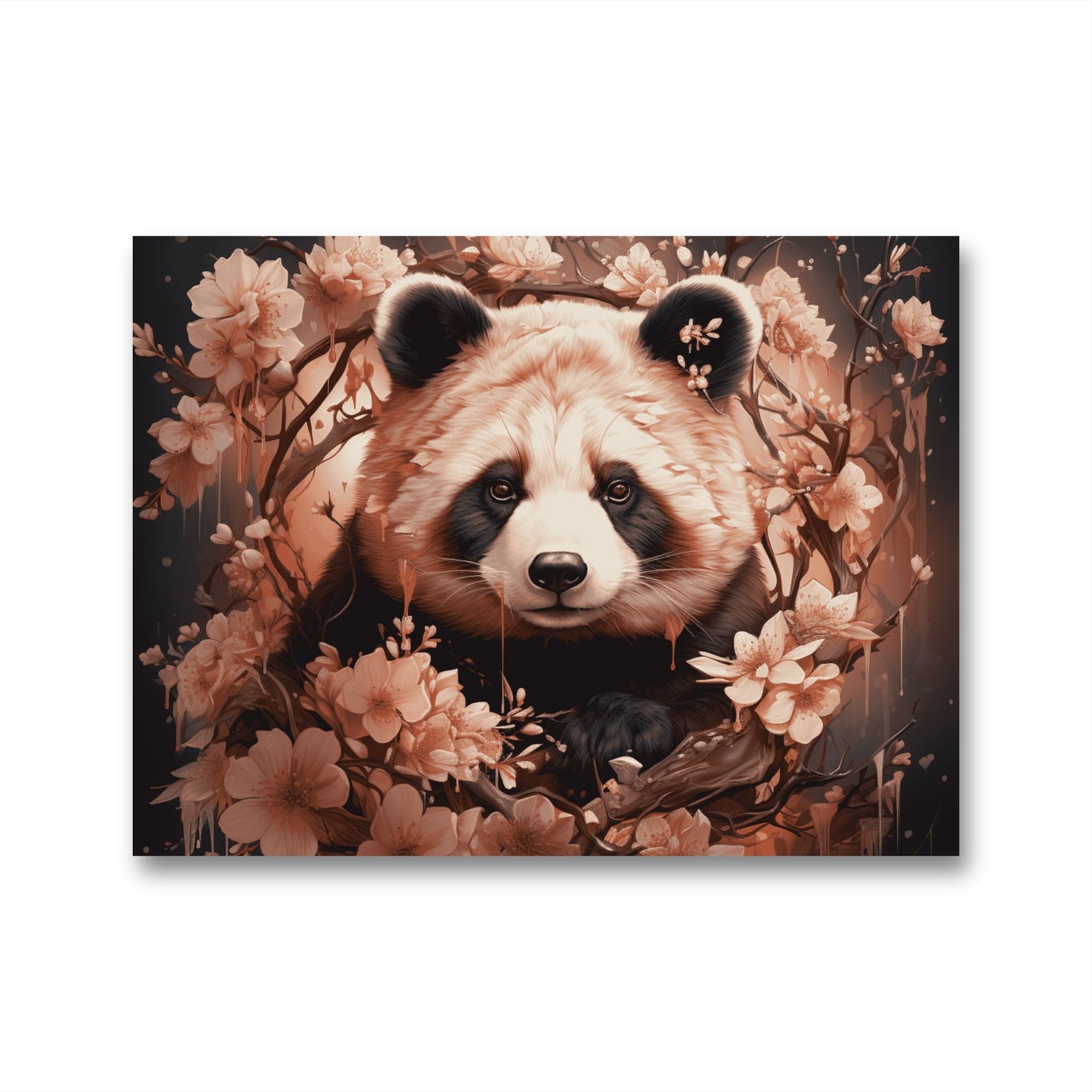 Leinwandbild - Cherry Blossom Panda