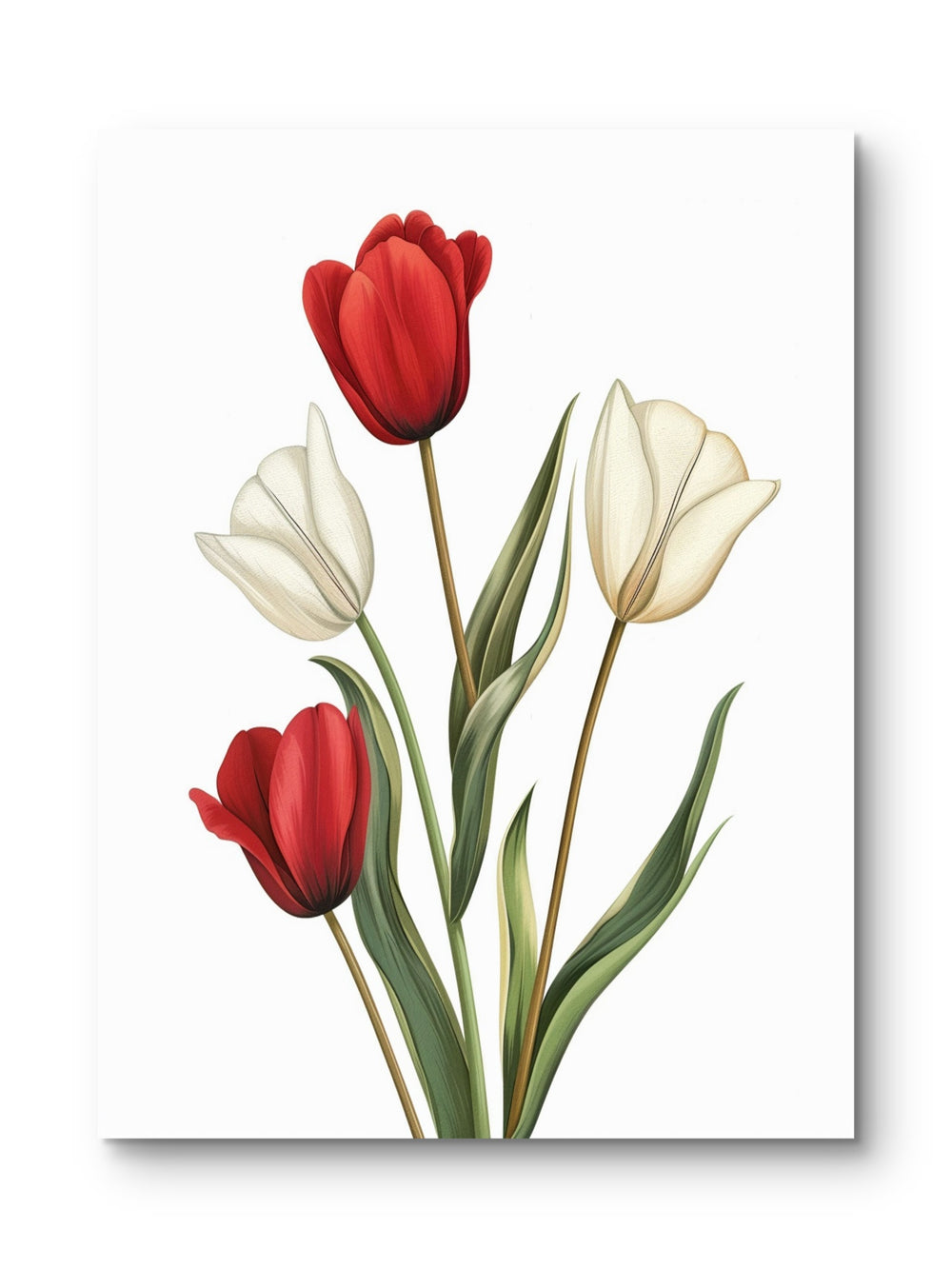 Tulpen Glasbild