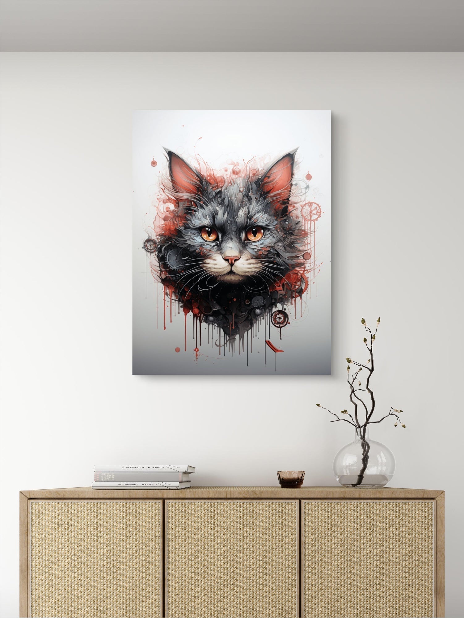 Cat Face Poster - mywallexpressions