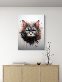 Cat Face Poster - mywallexpressions