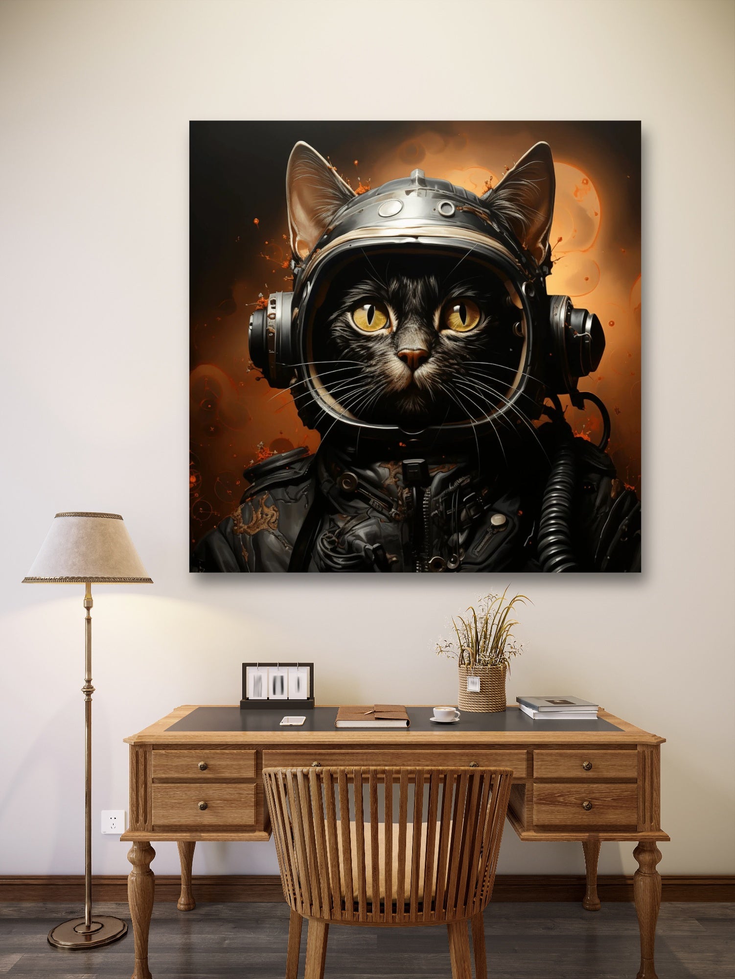 Leinwandbild - Astronaut Cat