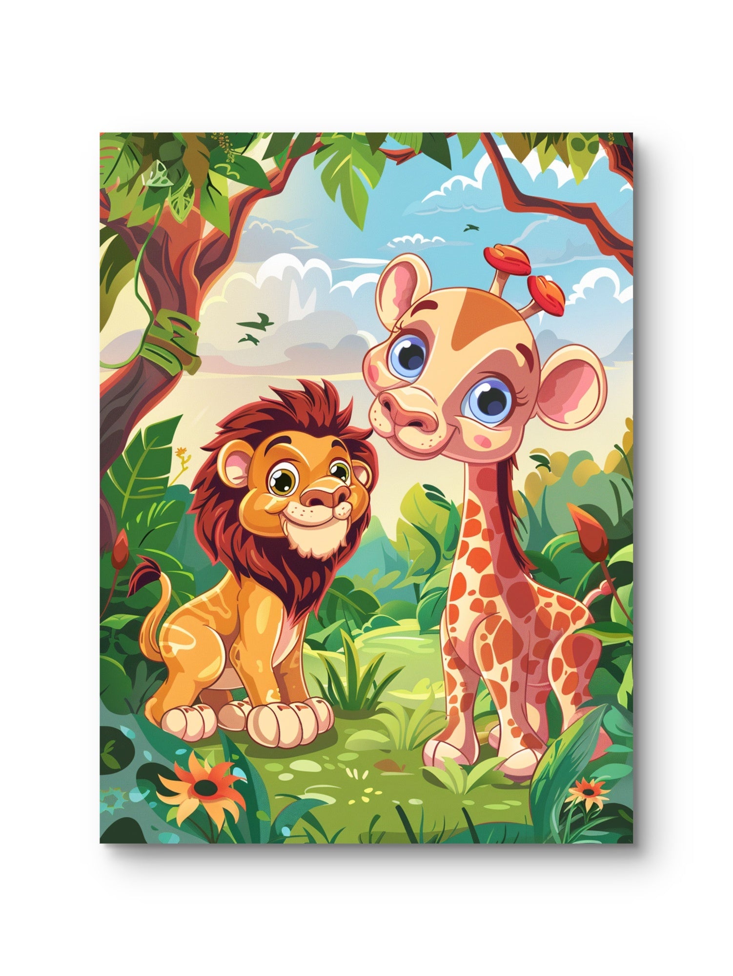 Safari World Kinder Poster - ohne Rahmen