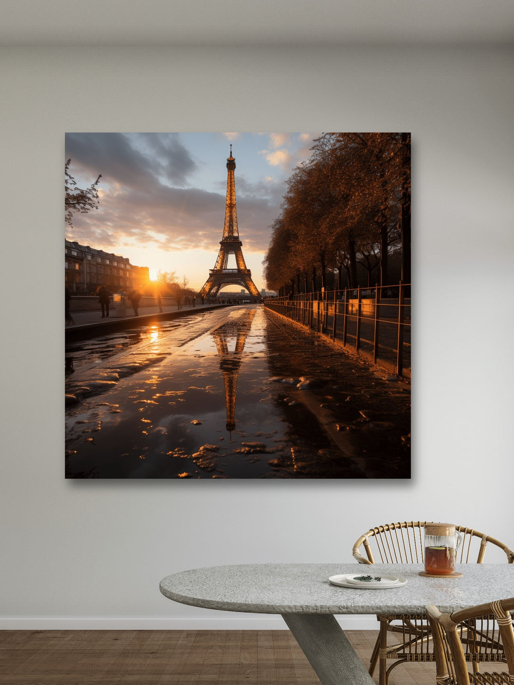 Leinwandbild - Paris in Sunset