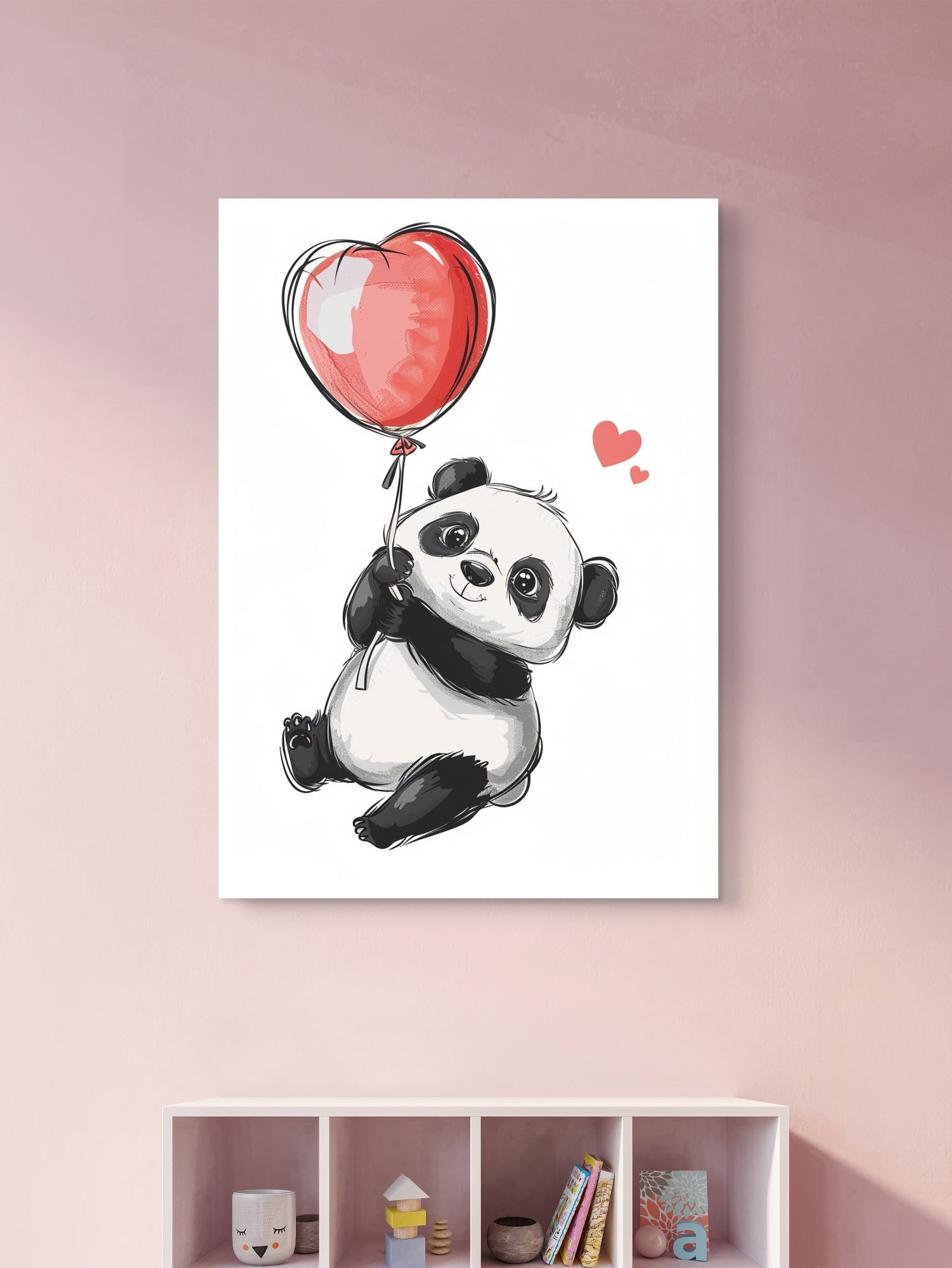 Fliegender Panda Poster - ohne Rahmen - mywallexpressions