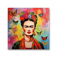 Frida Kahlo Portrait Glasbild - mywallexpressions