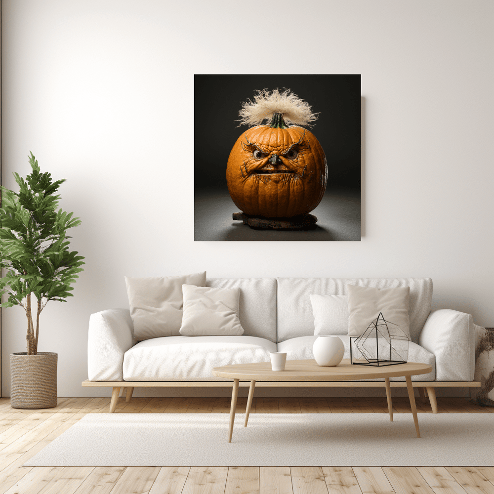 Glasbild - Angry Pumpkin - mywallexpressions