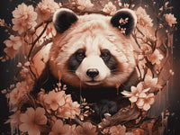 Glasbild - Cherry Blossom Panda - mywallexpressions