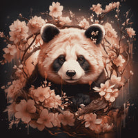 Glasbild - Cherry Blossom Panda - mywallexpressions