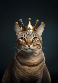 Glasbild - Crown Cat - mywallexpressions