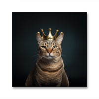 Glasbild - Crown Cat - mywallexpressions