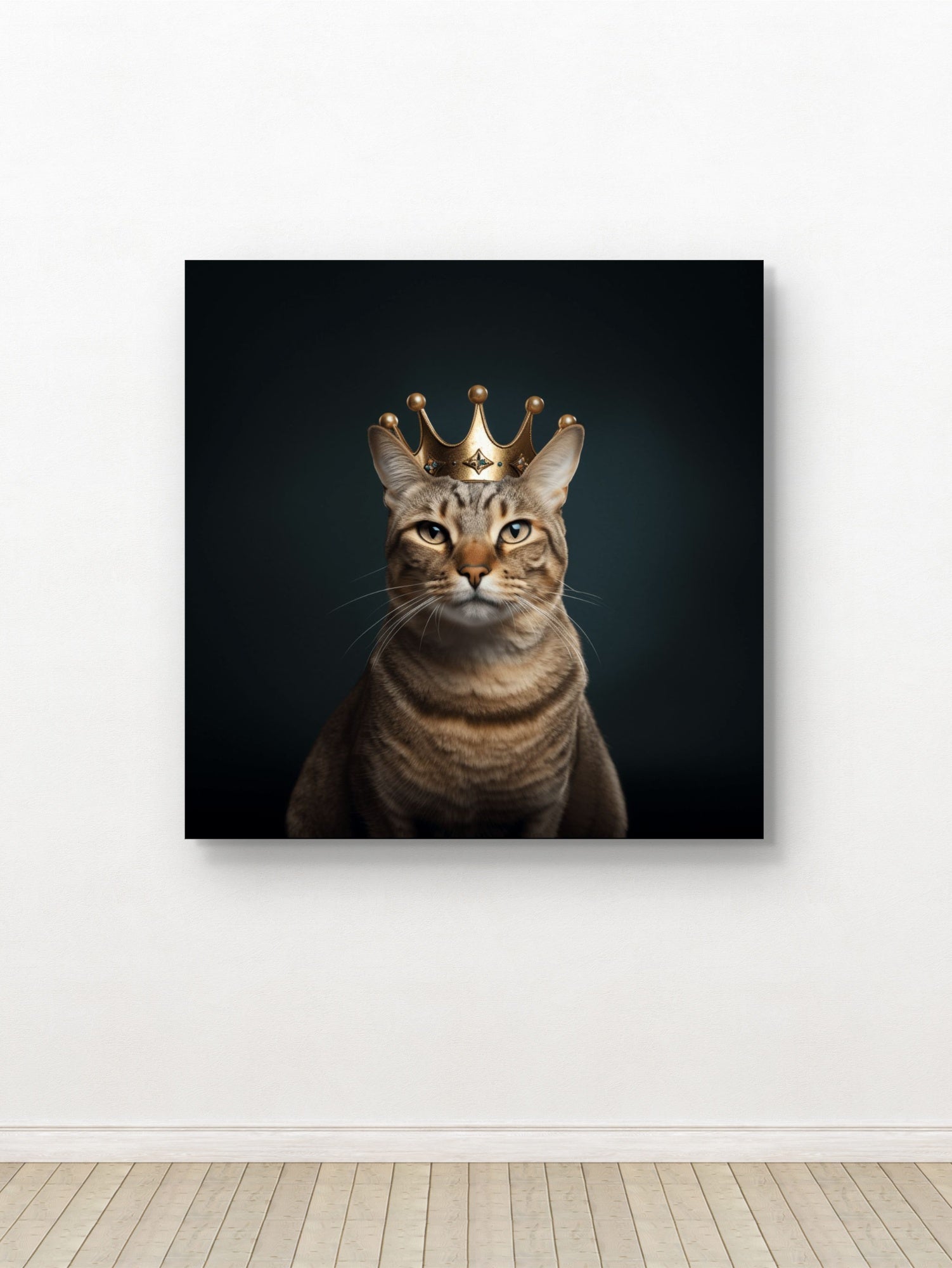 Glasbild - Crown Cat - mywallexpressions