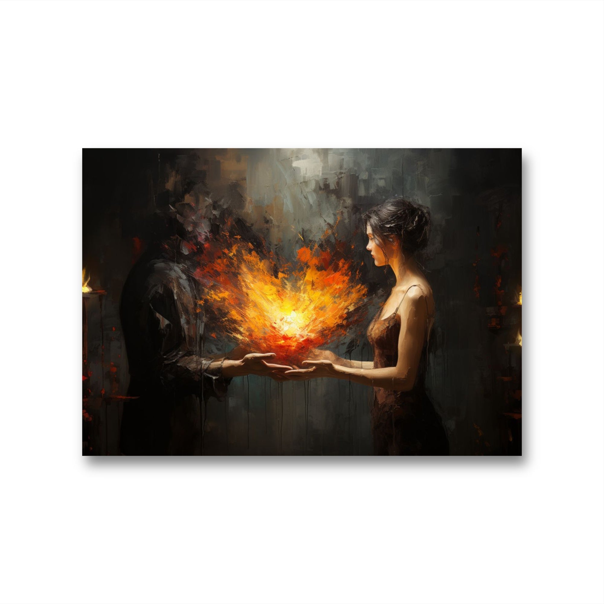 Glasbild - Fire of Love - mywallexpressions