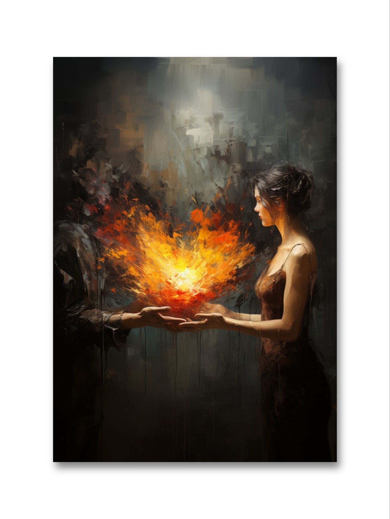 Glasbild - Fire of Love - mywallexpressions