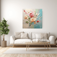 Glasbild - Flower Painting - mywallexpressions