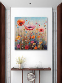 Glasbild - Flowerfield Symphony - mywallexpressions