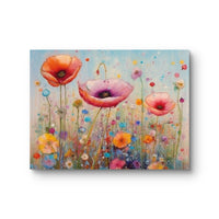 Glasbild - Flowerfield Symphony - mywallexpressions