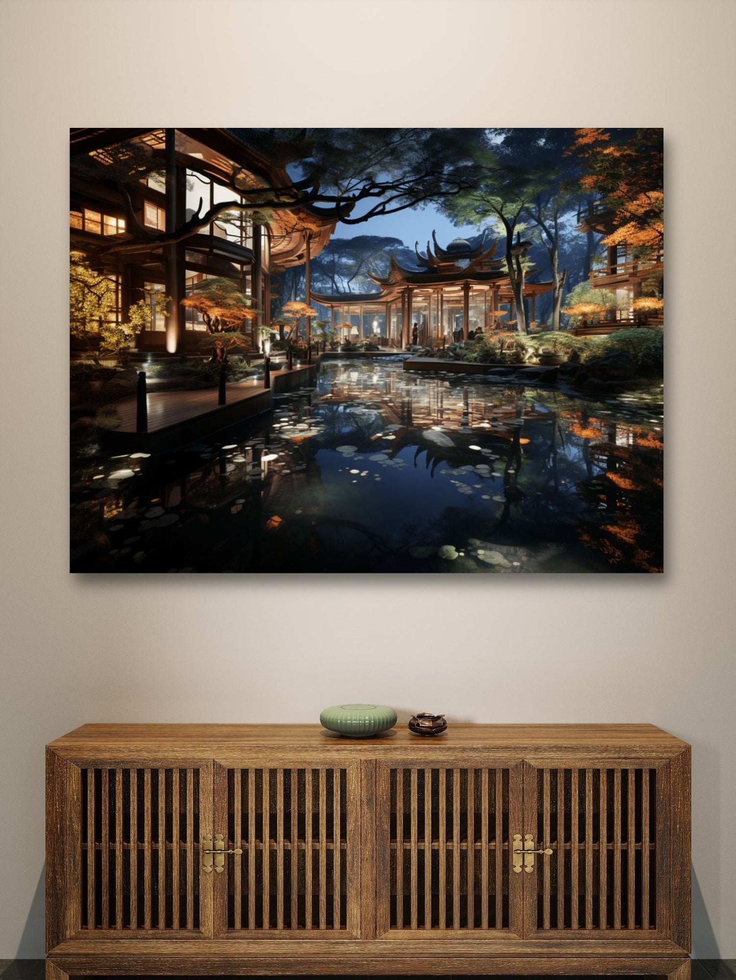 Glasbild - Japanese Garden - mywallexpressions