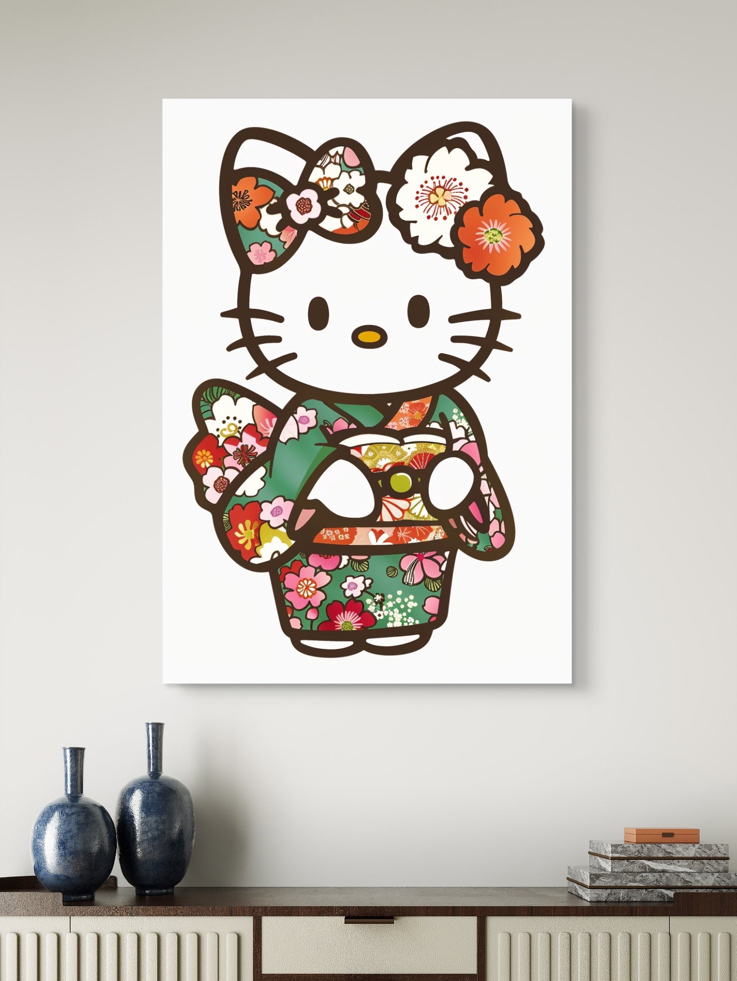 Hello Kitty Glasbild