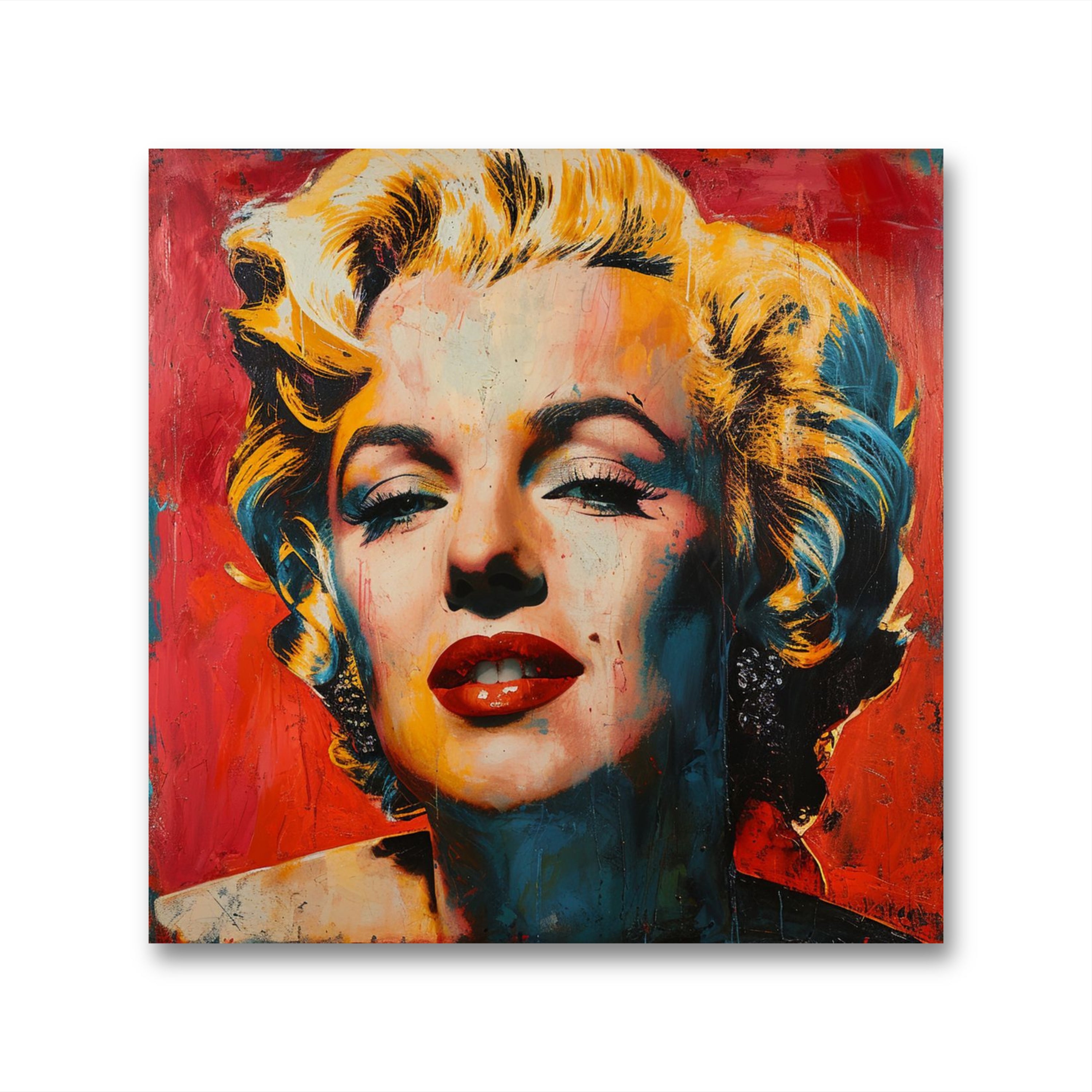 Marilyn Monroe Glasbild- Pop Art Style