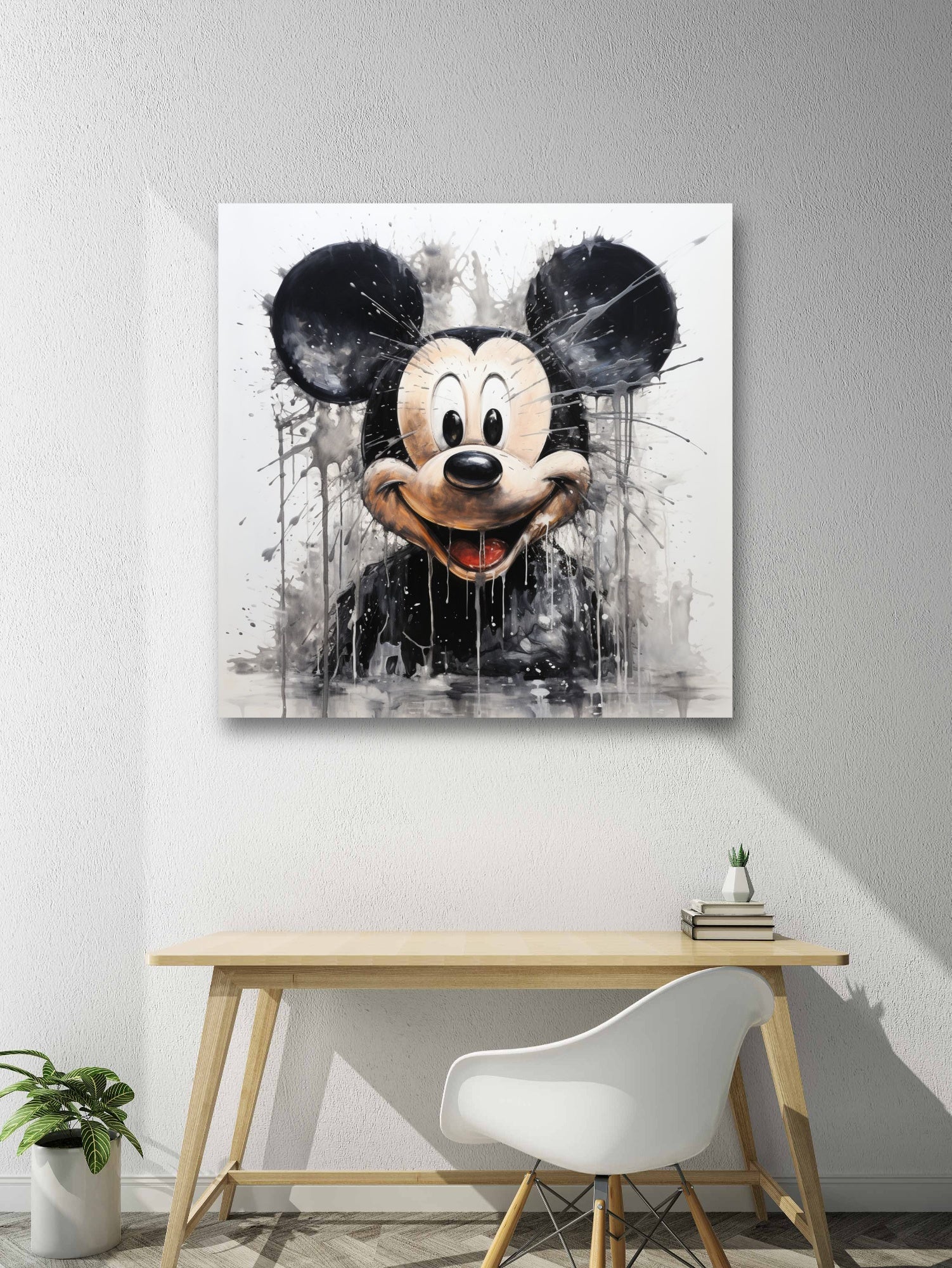 Mickey Maus Glasbild