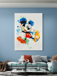 mickey maus pop art  leinwandbild