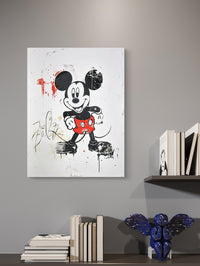 micky maus glasbild