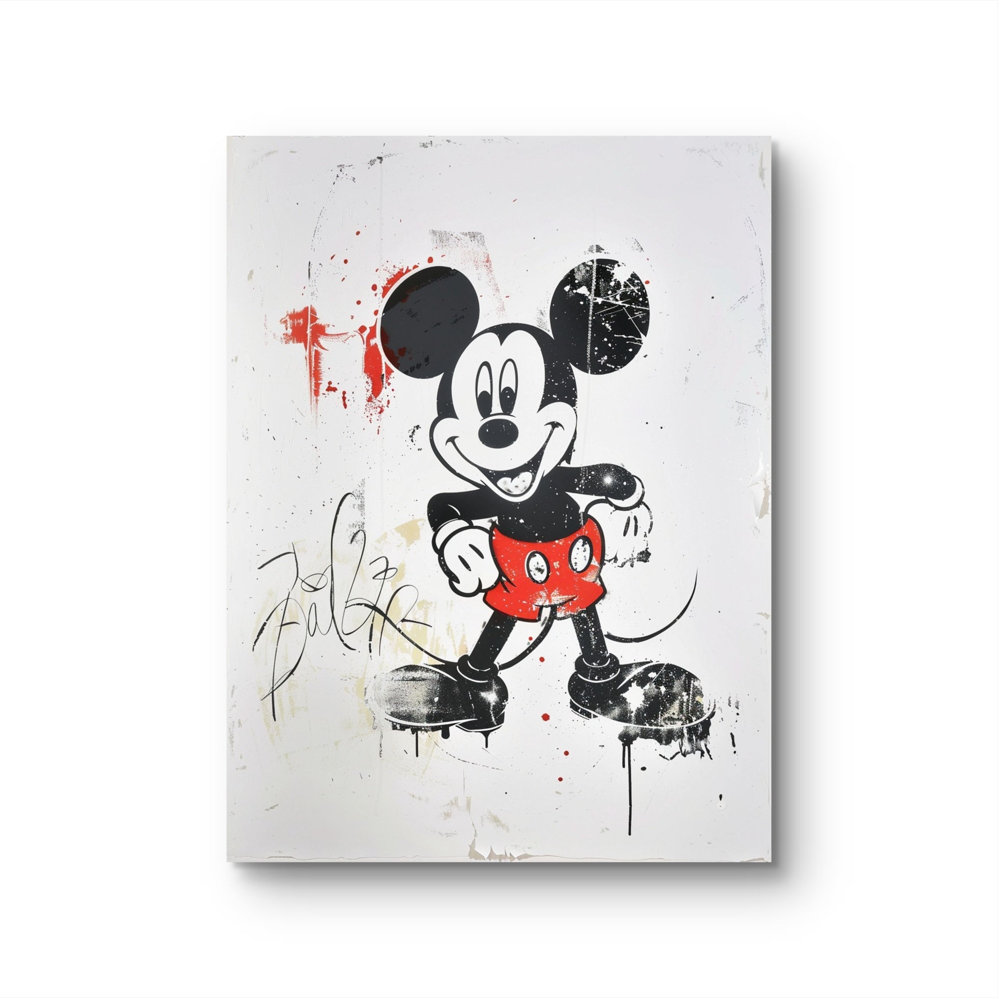 Micky Maus Glasbild