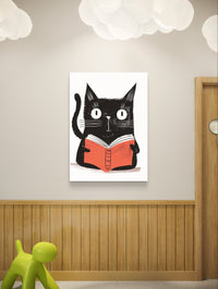 Reading Cat Poster