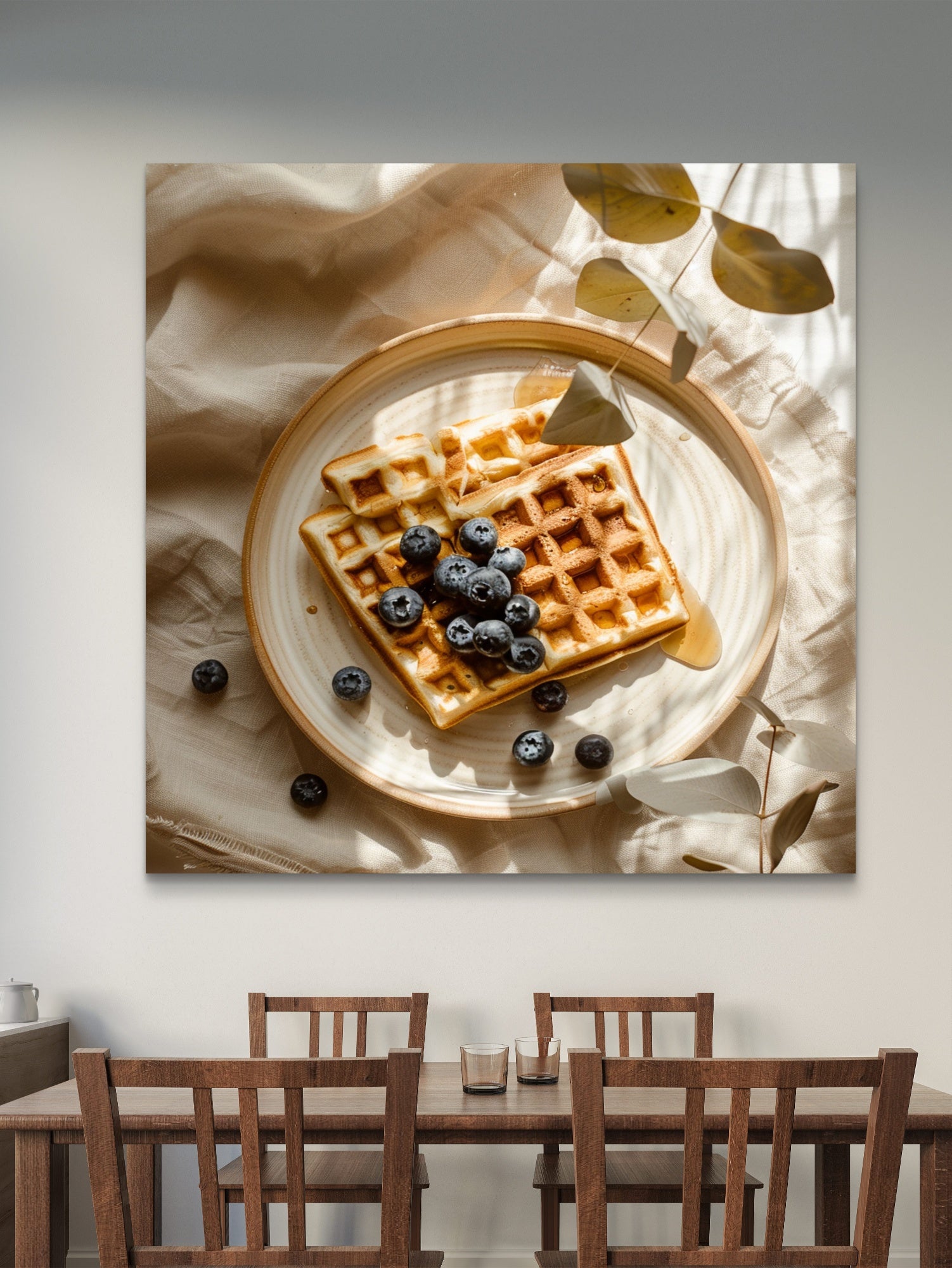 waffeln glasbild