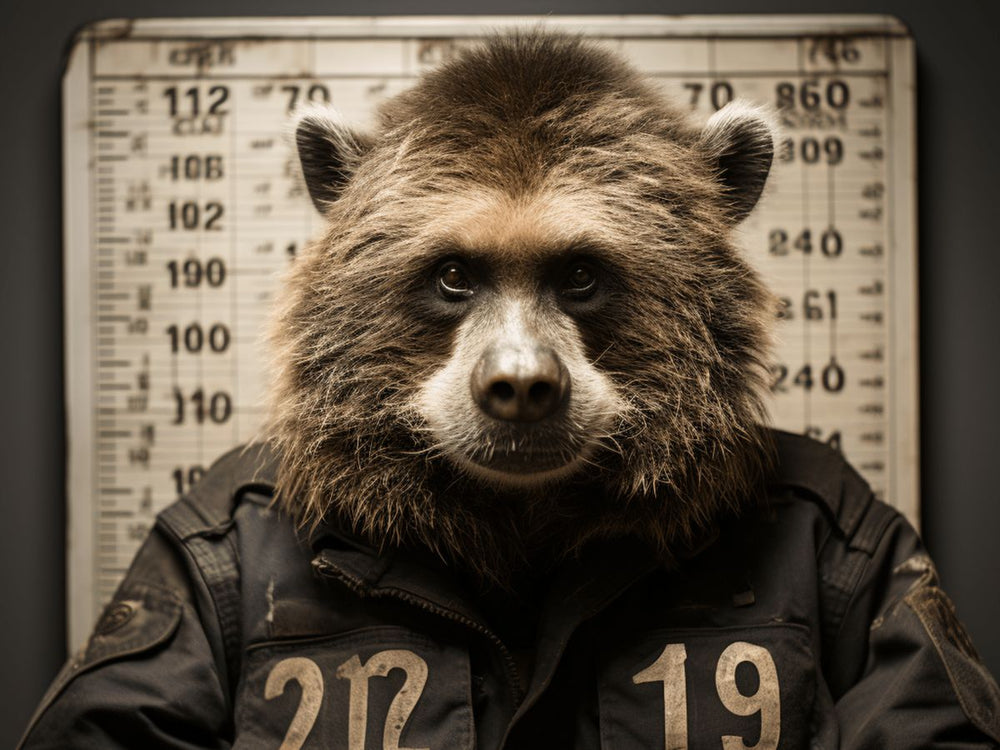 Leinwandbild - Panda Mugshot