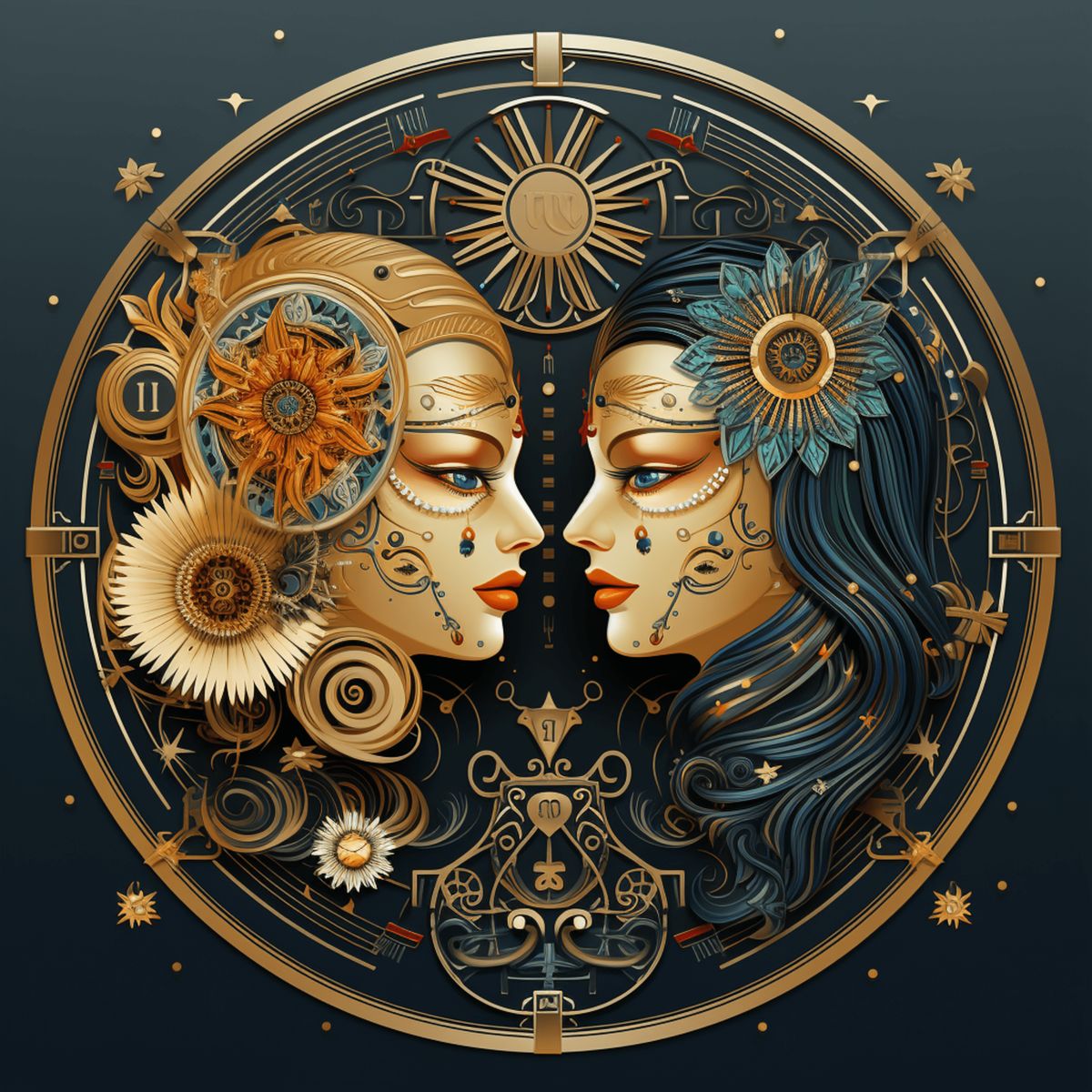 Leinwandbild  - Zodiac Gemini