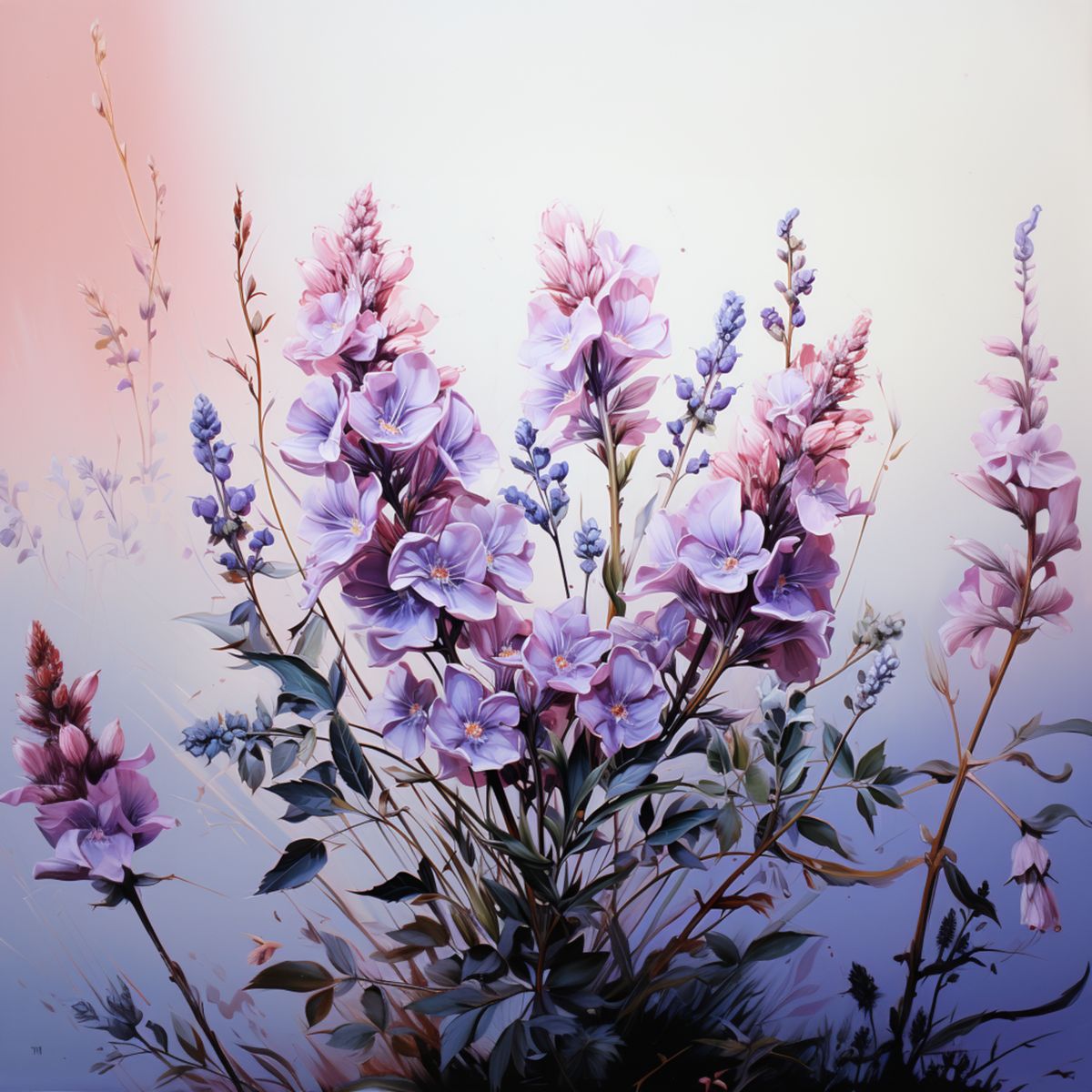 Glasbild - Lavendel